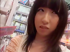 Exotic Japanese model in Fabulous Fingering, Outdoor JAV scene