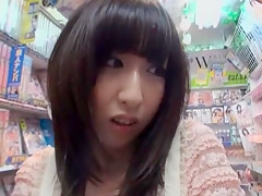 Exotic Japanese model in Fabulous Fingering, Outdoor JAV scene