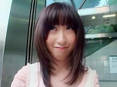 Exotic Japanese model in Fabulous Fingering, Outdoor JAV scene