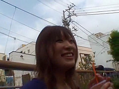 Exotic Japanese whore Aki Yoshinaga in Amazing Outdoor JAV movie