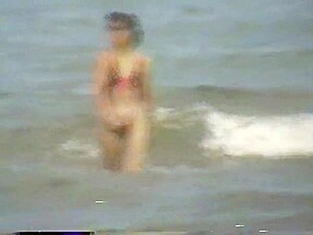 Extreme swimsuit at the beach behind mie university