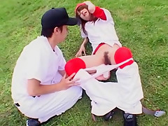 Fabulous Japanese chick Tina Yuzuki in Hottest Stockings/Pansuto, Sports JAV clip