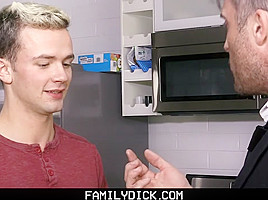 FamilyDick - Horny Boy Gets Fucked By StepDad After Caught Jerking Off