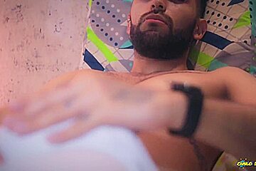Fans Exclusive Big Cock Latino Jerks And Cums Through His White Boxers With Camilo Brown