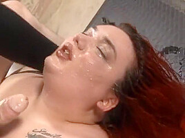 Fat Redhead Curvy Quin Face Ruined