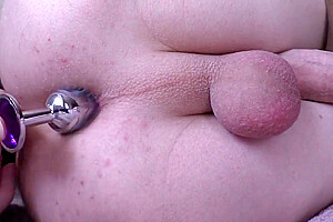 Femboy Fucks Her Ass And Cums In Front Of The Mirror