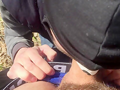 Femboy Hot Sucks My Huge Cock In Public