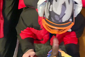 Fetish Trans Girl Sucks Dick And Gets Her Tits Covered In Cum