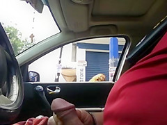 Flashing in the car 20