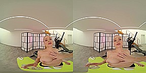 Flexible Anal in the Gym - Cute Blonde Teen Pornstar POV