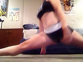 Flexible college girl