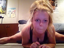 Flexible college girl