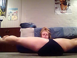 Flexible college girl