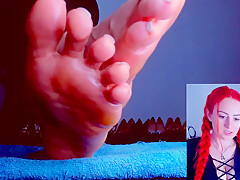 Foot Stream Record Delicious Oily Pink Soles Ready To Be Used - Mistressinni Cb