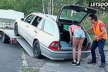 Francys Belle In Is Down For Some Hard Fuck With Big Dick Mechanic