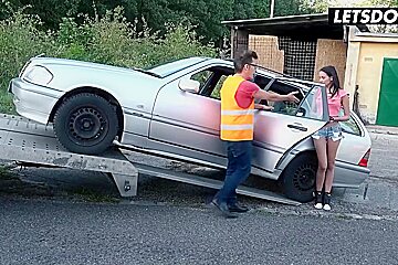 Francys Belle In Is Down For Some Hard Fuck With Big Dick Mechanic
