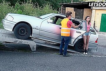 Francys Belle In Is Down For Some Hard Fuck With Big Dick Mechanic