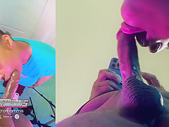 Freak Mob And Bbw Latina In Latina Bbw Sucks The Sole From Black Cock