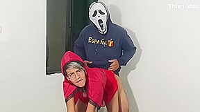 Fucking Little Red Riding Hoods Stepsister On Halloween