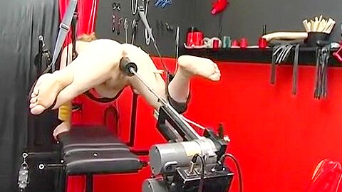 Fucking Machine Thrusts Granny To Orgasm Multiple Times
