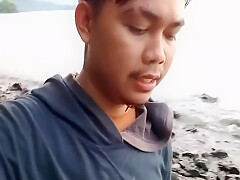 Gay Boy In Lets Masturbate On The Beach I Swallowed My Sperm