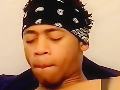 Gay Thug Devours his Buddys Black Fat Cock
