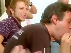 Gay party blowjob amateurs facial