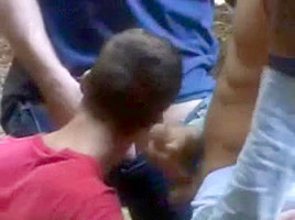 Gay teen 18+ is fucked in the arse very hard by a fat cock