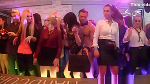 Genuine Wives & Girlfriends Turn Slutty At CFNM Party