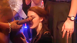 Genuine Wives & Girlfriends Turn Slutty At CFNM Party