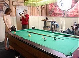 Getting his blue (8) balls taken care of - Julia Reaves