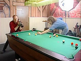 Getting his blue (8) balls taken care of - Julia Reaves