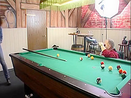 Getting his blue (8) balls taken care of - Julia Reaves