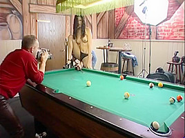 Getting his blue (8) balls taken care of - Julia Reaves