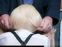 Giant Boob On Blonde Bimbo