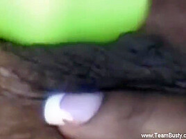 Giant Boobs Handjob Honey Enjoys Pleasure Her Self