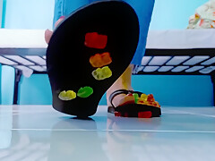 Giantess Wears Flip Flops