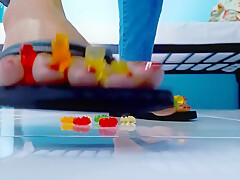 Giantess Wears Flip Flops