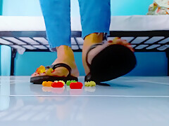 Giantess Wears Flip Flops