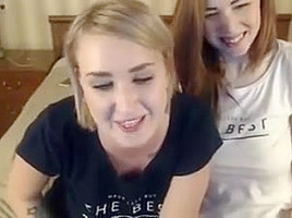 Girl helping girlfriend to squirt