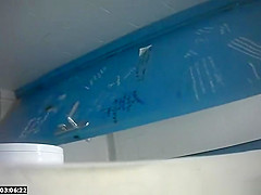 Girl spied by pissing