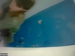 Girl spied by pissing
