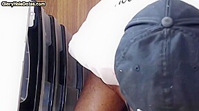 Gloryhole BJ DILF sucks cock till cum in mouth ending