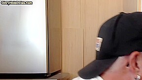 Gloryhole BJ DILF sucks cock till cum in mouth ending
