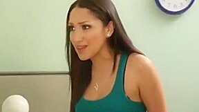 Godly latina Raven Rockette in lesbo sex video