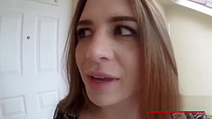 Gorgeous webcam model receives two unexpected visitors