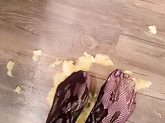 Goth Step mommy Foot Banana Crush