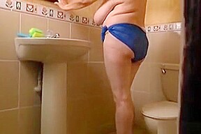 Granny Maribel's Cleaning Turns Into A Masturbation Fest