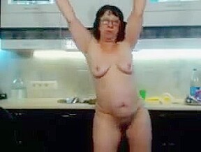 Granny masturbating glasses webcam