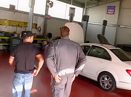 Great Fucks In The Mechanics Workshop